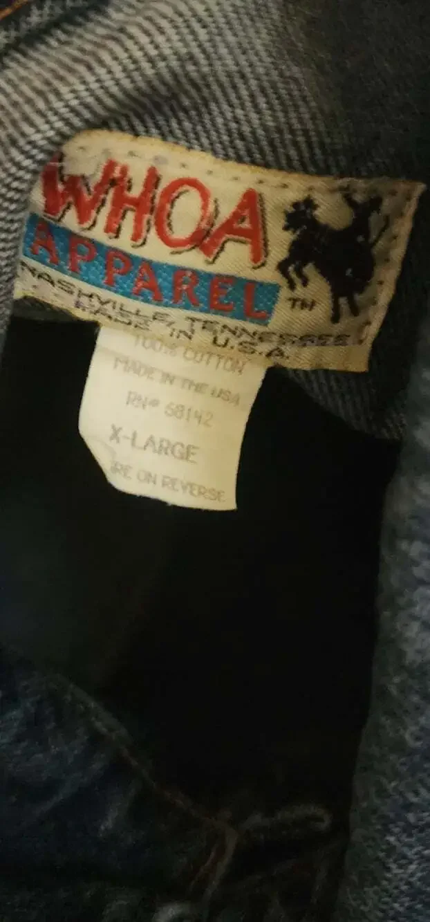 Vintage Jean Jacket Denim 90's Lone Star Band No News Tour XL Excellent T80